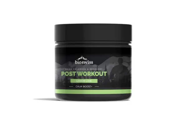 BIO SWISS Sport Recovery + Hydration post-workout natural sugar free with electrolytes and reishi mushroom - Lemon Lime flavour